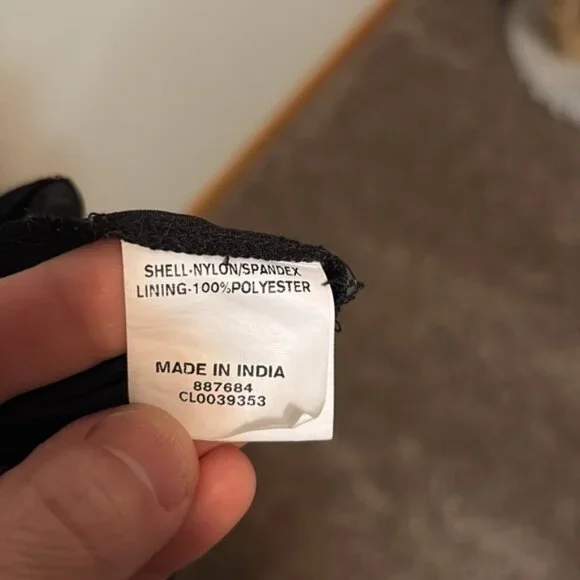 EShakti Women’s Navy Lace & Black smocked waist dress, pockets, Sz 12 - Picture 10 of 12